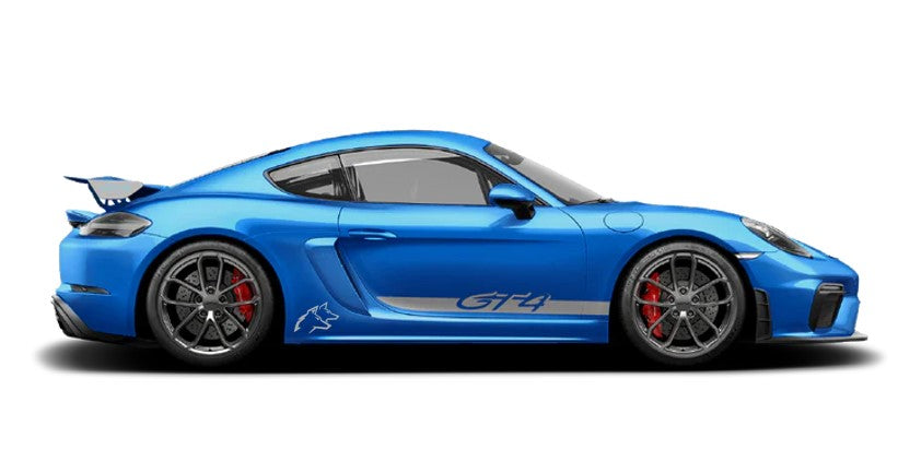 Sticker de bas de porte Porsche GT4 718