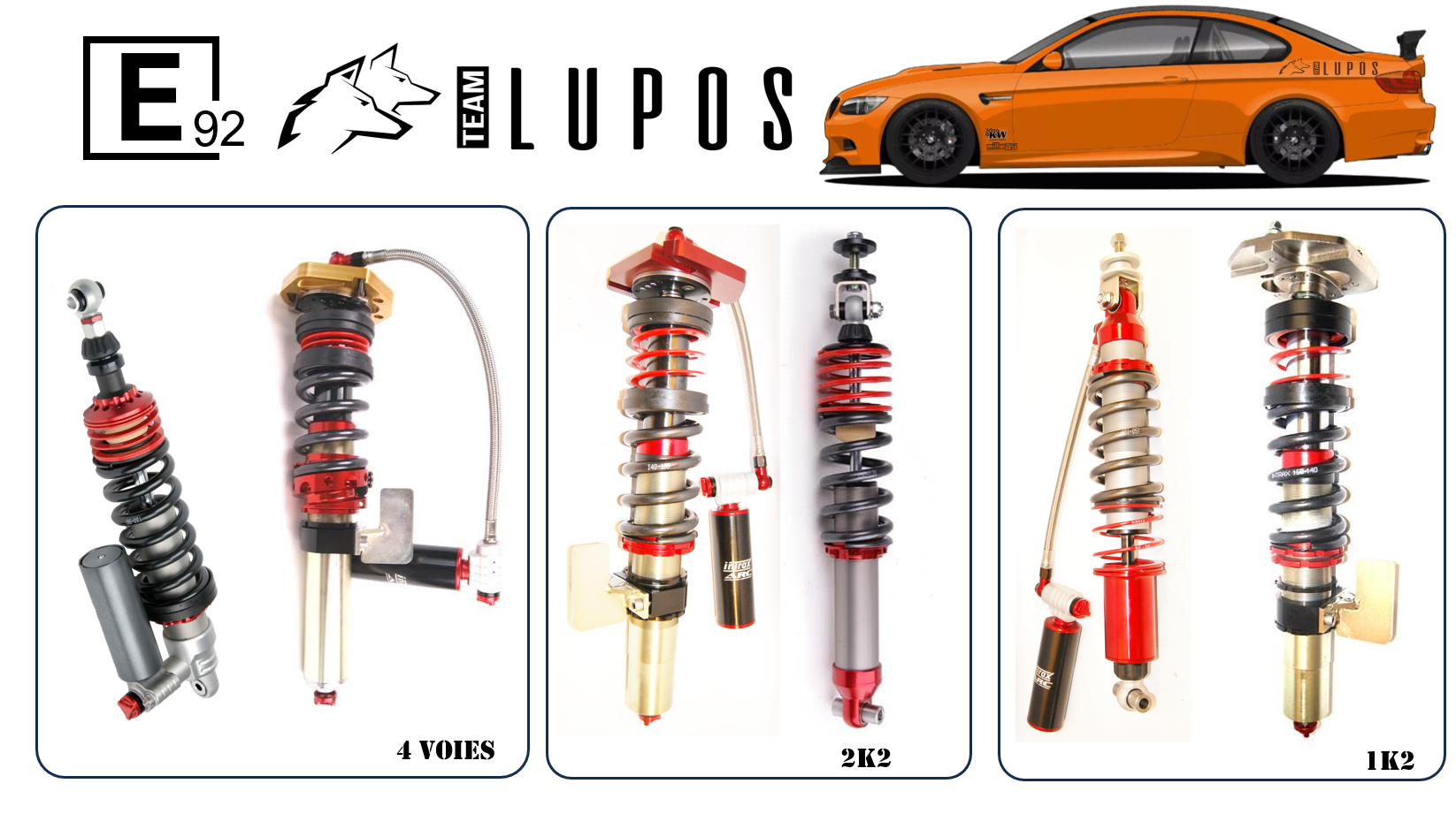 Suspensions INTRAX BMW M3 E92