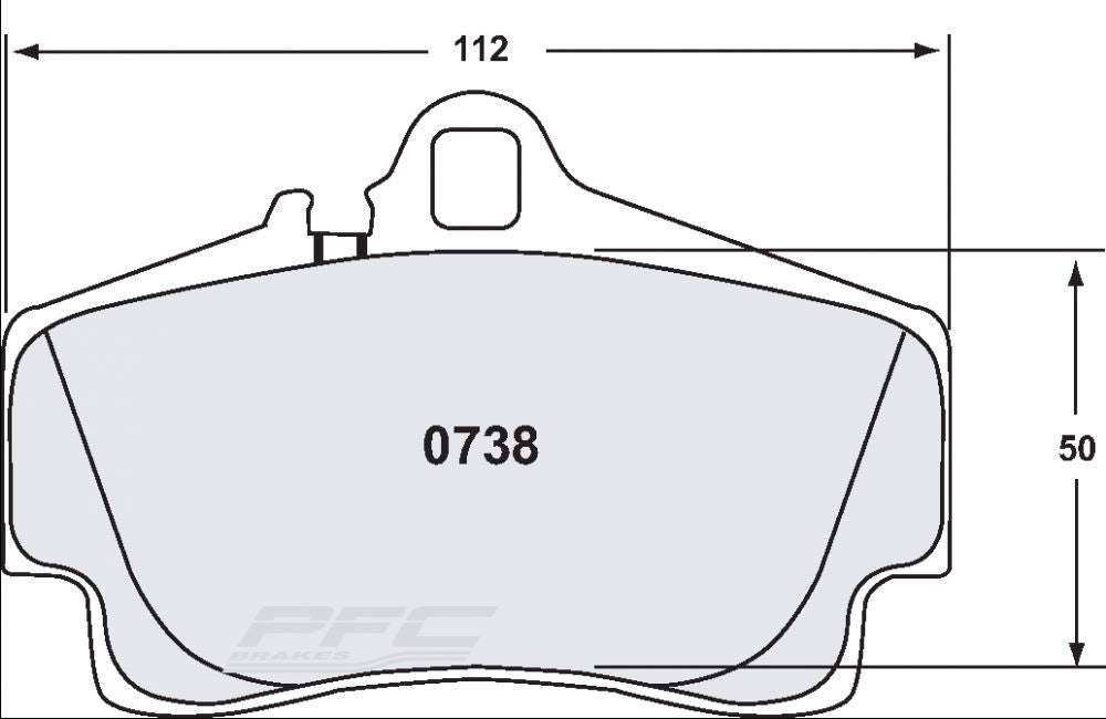 Plaquettes PFC 11 étriers Brembo Porsche 911 996
