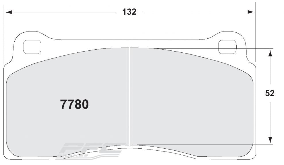 Plaquettes PFC 7780 pour Brembo GT 4 pistons