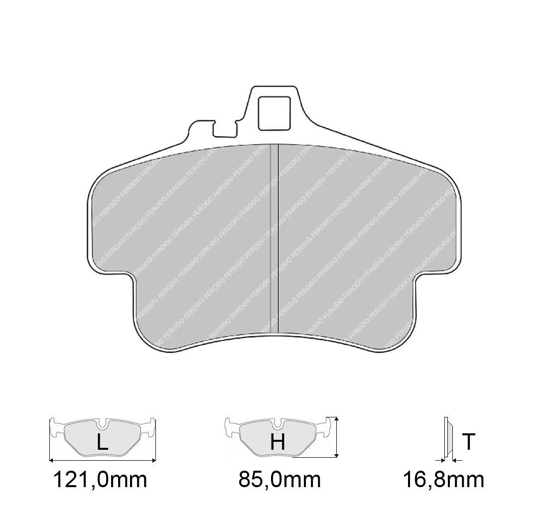 Plaquettes PAGID RSL29 étriers Brembo 986-996