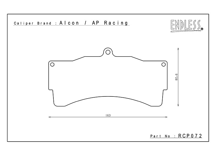Plaquettes Endless ME20 AP RACING PRO5000R CP9665