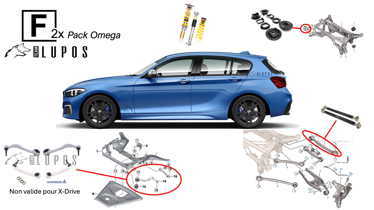 Pack Omega BMW M135i M140i F20 F21