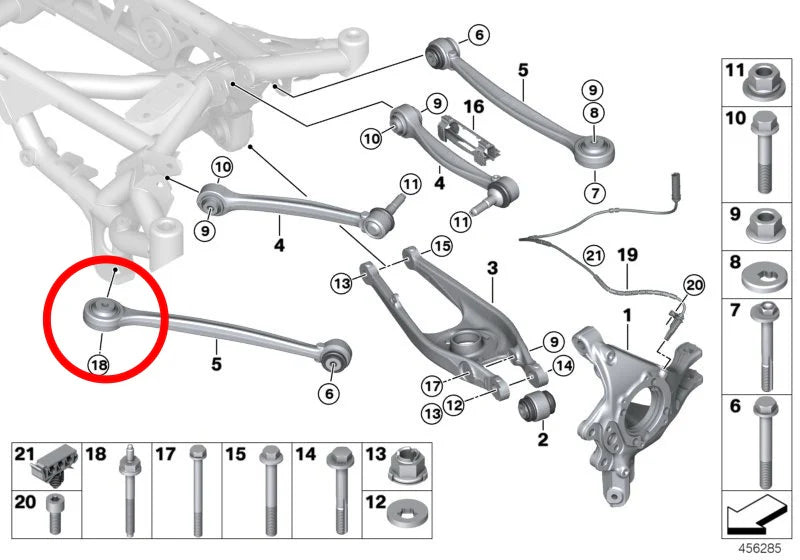Rotules de bras de poussée Arrière Millway BMW M3 M4 G80 G82