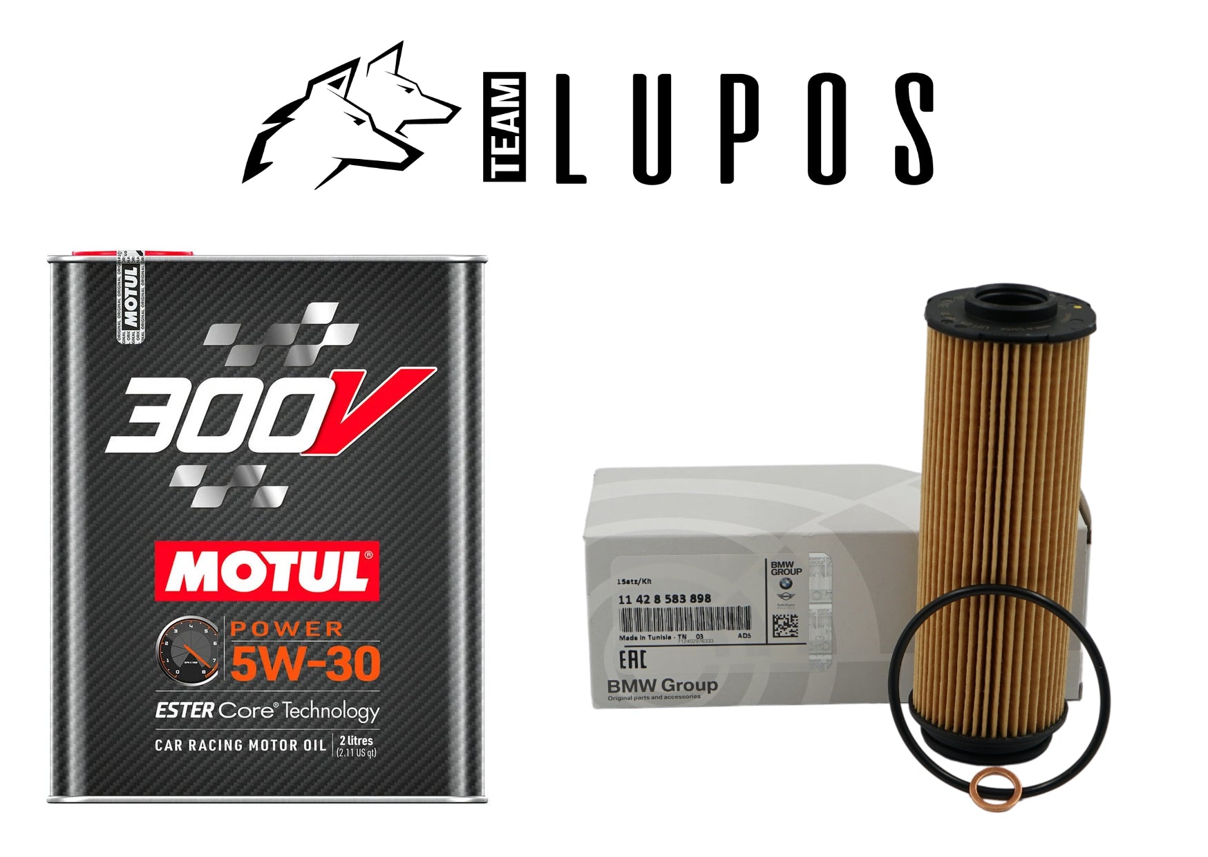 Pack entretien BMW M2 M3 M4 F8x Motul 300V 5W30