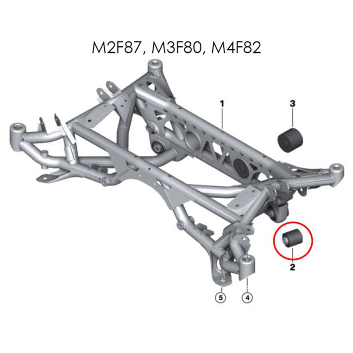 Rotules de train Arrière coté berceau Millway BMW M3 M4 F80 F81
