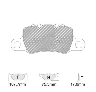 Plaquettes PAGID RSL29 Porsche Cayman GT4 981 718