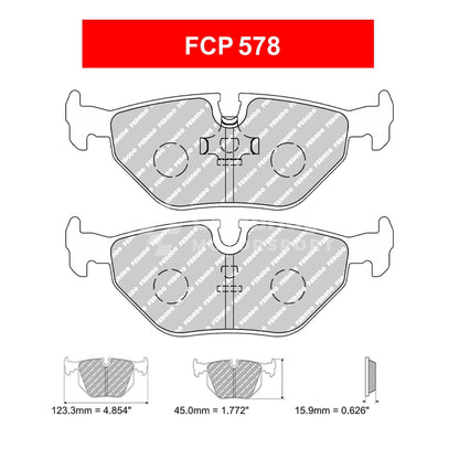 Plaquettes FERODO DS3000 BMW M3 E36
