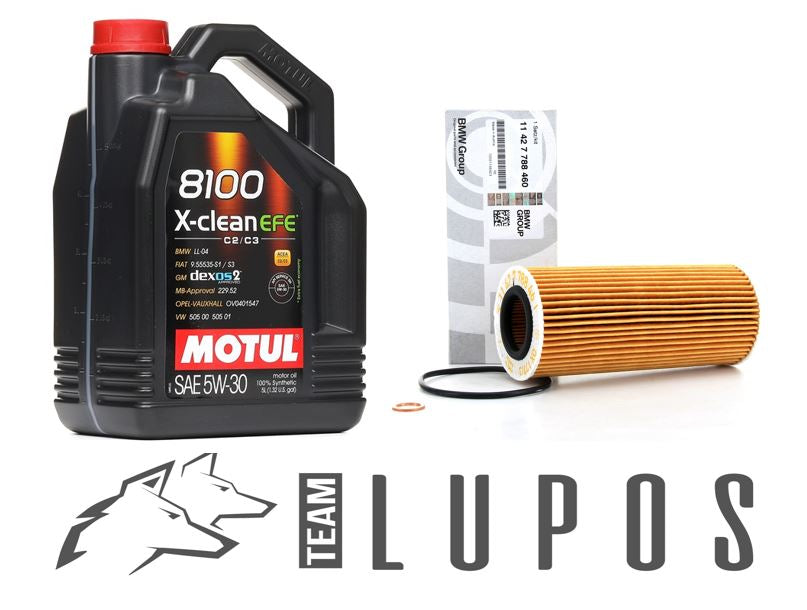 Pack entretien BMW M140i M240i Motul X-Clean EFE 5W30