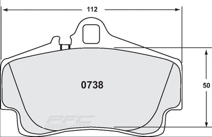 Plaquettes PFC 11 étriers Brembo Porsche 911 996