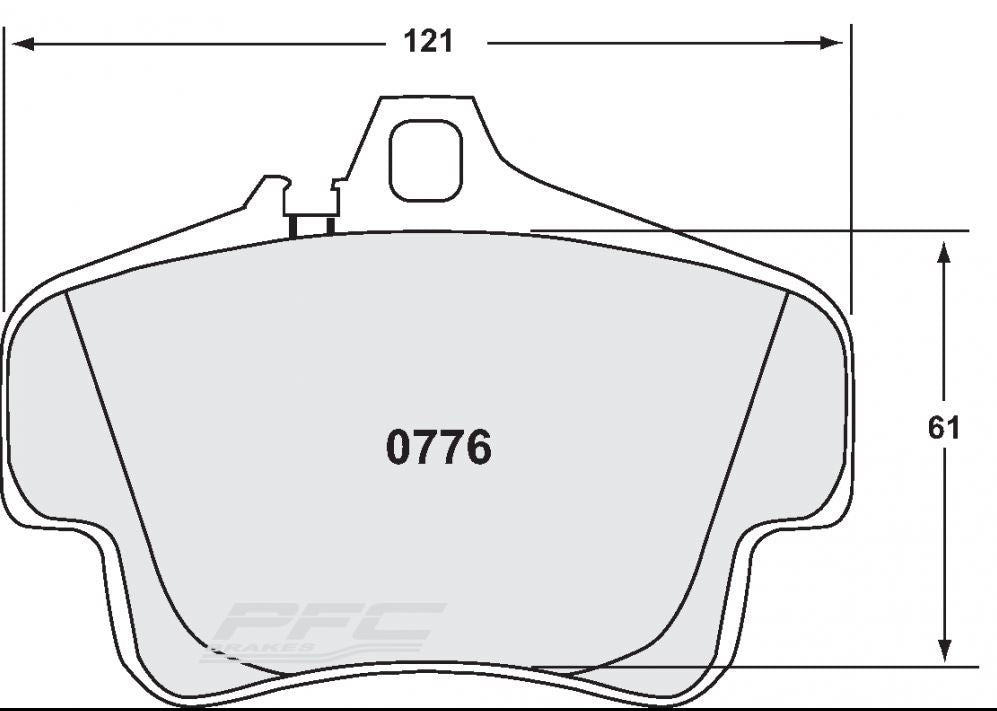 Plaquettes PFC 11 étriers Brembo Porsche Boxster 986