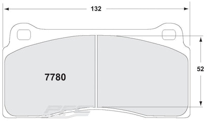 Plaquettes PFC 7780 pour Brembo GT 4 pistons