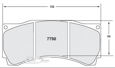 Plaquettes PFC 7790 AP racing CP5555 CP9668 CP 9660 Stoptech ST60