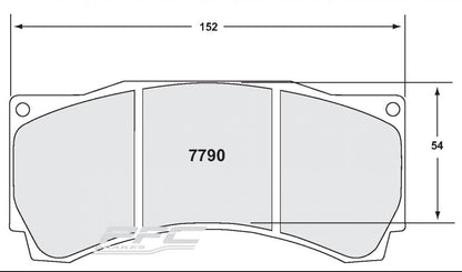 Plaquettes PFC 7790 AP racing CP5555 CP9668 CP 9660 Stoptech ST60