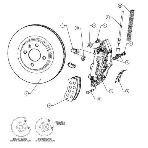 Kit gros freins arrière BMW M3 E46 (sur disque OEM)
