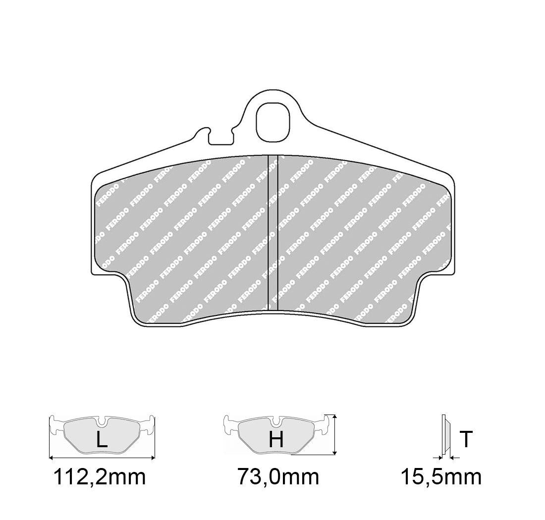 Plaquettes PAGID RSL29 étriers Brembo 986-996