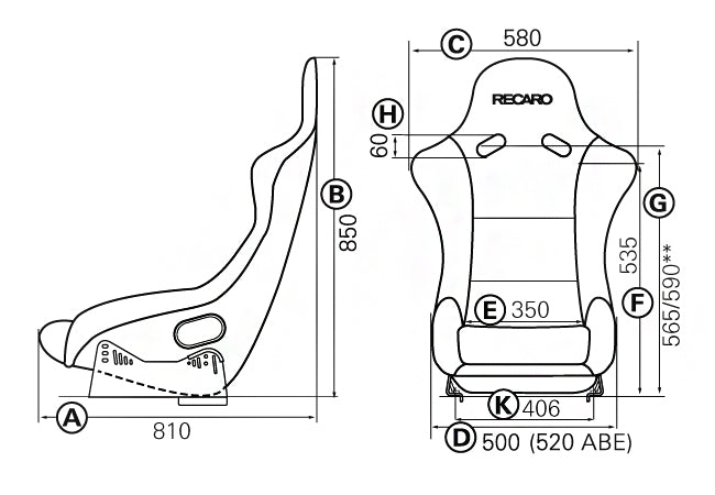 Siège Recaro Pole Position