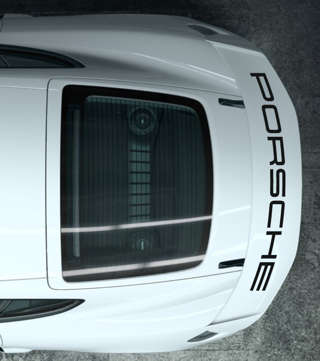 Sticker d'aileron Porsche GT4 718
