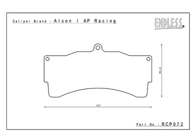 Plaquettes Endless ME20 AP RACING PRO5000R CP9665